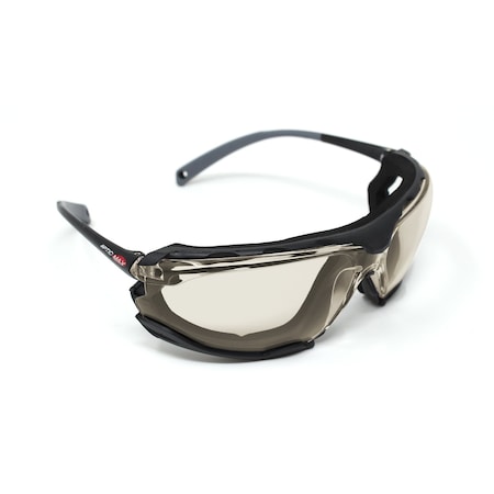 Optic Max I/O Safety Glasses, Polycarbonate Scratch Resistant, Foam Padded Lens 140IO